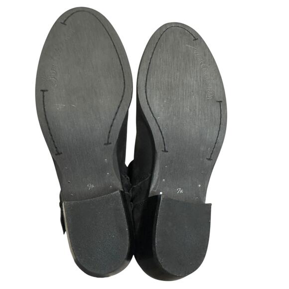 SAM EDELMAN Pearlie Black Leather Boots SZ 7.5 - Picture 9 of 10